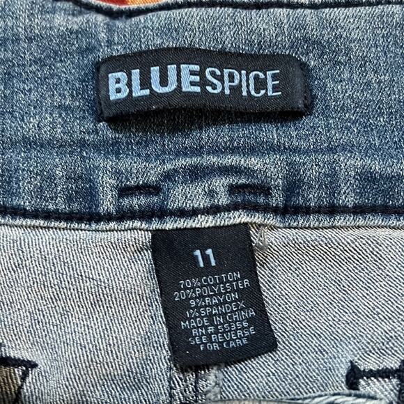 Blue Spice Women's Junior Blue Denim Jean Shorts Size 11 - Picture 8 of 8